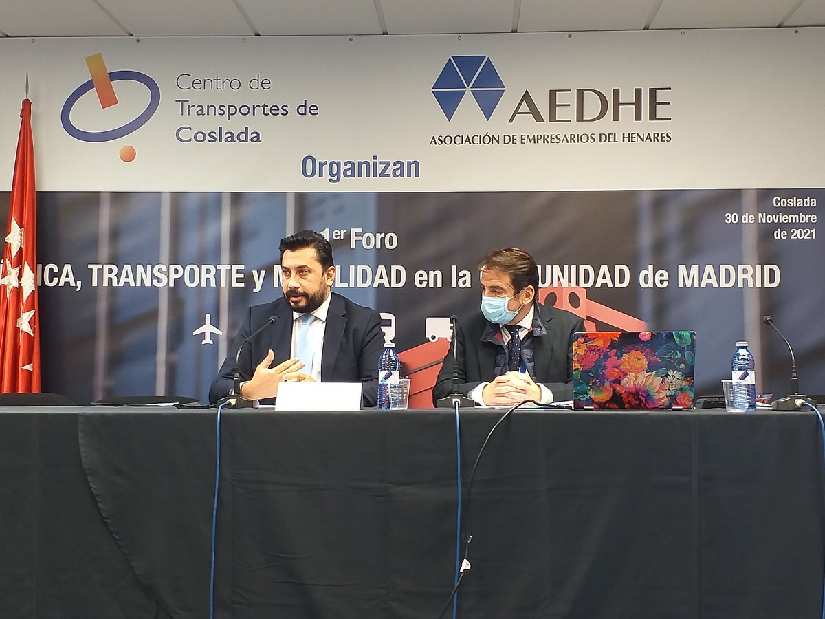 aedhe's tweet photo. Clausuramos el Primer #ForoLTM en Centro Transportes Coslada con @cdpache viceconsejero de #Transporte #Infrestructuras @ComunidadMadrid que traslada la importancia de la colaboración publico-privada para reducir trámites y fiscalidad, junto a Eduardo San Román DG C.T. Coslada https://t.co/HNaHX3zw2B
