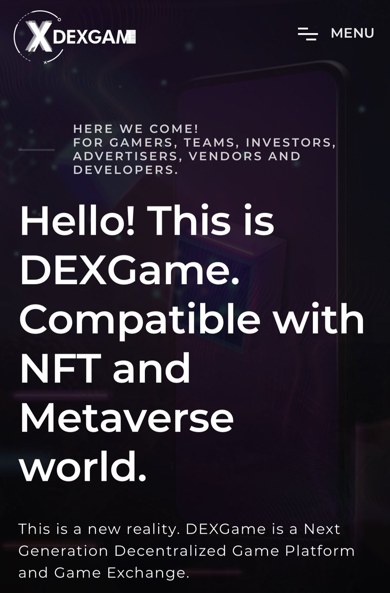 Sahalara daha bugün inmiş yeni bir proje var. 

<a href="/DexGame_io/">DEXGame</a> 

Metaverse ve Gaming alanında oldukça iddaalılar. 
Oyun dünyasına çok güzel bir giriş yaptılar. Ve arkasında ki ekip bu sektörde oldukça deneyimli .

İlk listelenmesi MEXC borsasında oldu bugün.