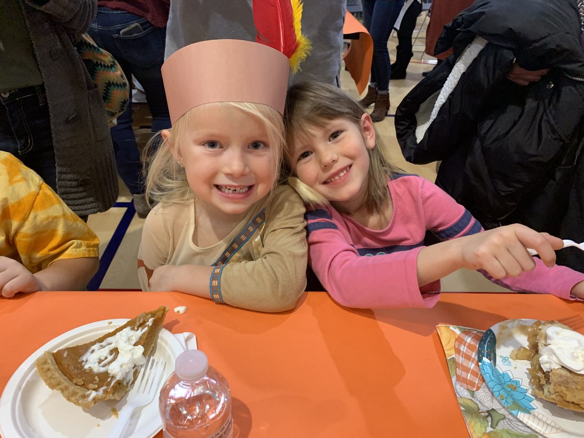 PCESMustangs's tweet photo. PCES Kindergarten classes enjoyed a Thanksgiving meal with their classmates before going on break. Hope everyone had a great Turkey Day!
#Learn230 #PCESmustangs https://t.co/LdvMPPs24l