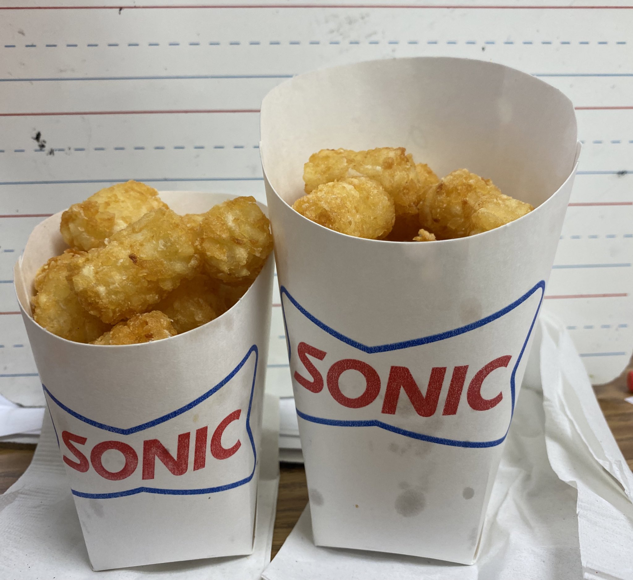 Sonic Drive In gluten free menu guide.