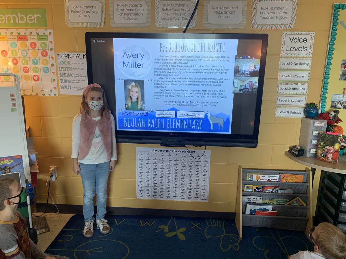 Congratulations to our November Citizen of the Month, Avery! Way to go!