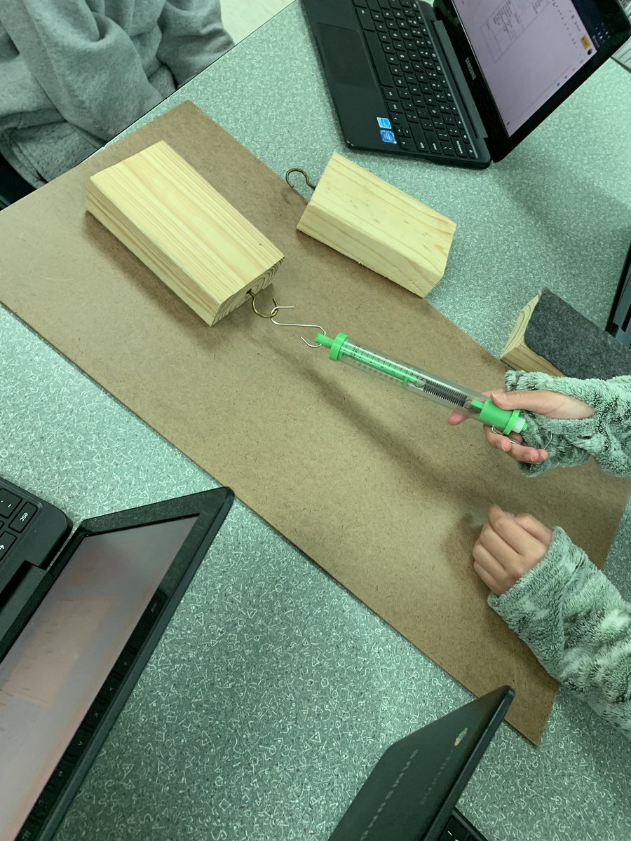 Testing the effect of friction on the amount of force needed to move an object. #KISDLabStar <a href="/KISD_Science/">Keller ISD Science</a>