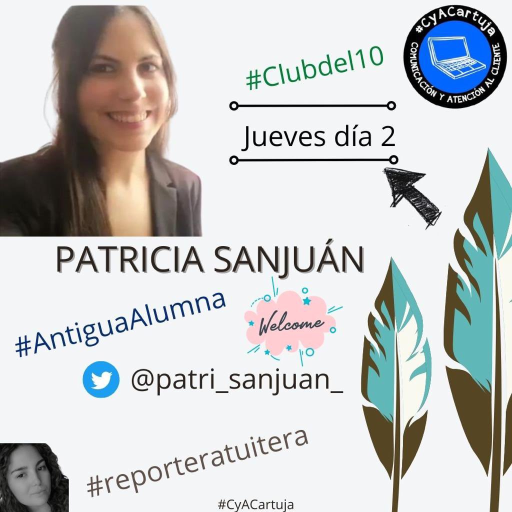 Después de una tarde entretenida… hay que desvelar la persona oculta de este jueves y será… <a href="/patri_sanjuan_/">Patricia Sanjuán</a>  ¡Encantada de tenerte con nosotros, te esperamos! 🥰 #reporterotuitero #CyACartuja