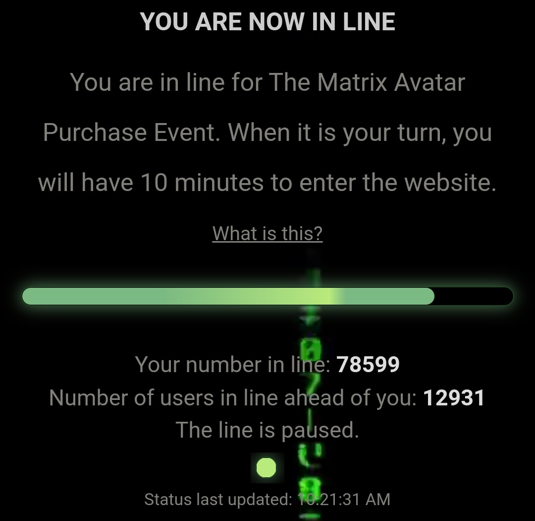 GamesGasorin's tweet photo. @Niftys What the heck. This queue thing is not working at all. I was in 12932th place. I went to my discord for a minute because the website said I wouldn't lose my spot. Now I'm number 78599 but the number of users in line ahead are the same?? https://t.co/BQ92jsdMkK