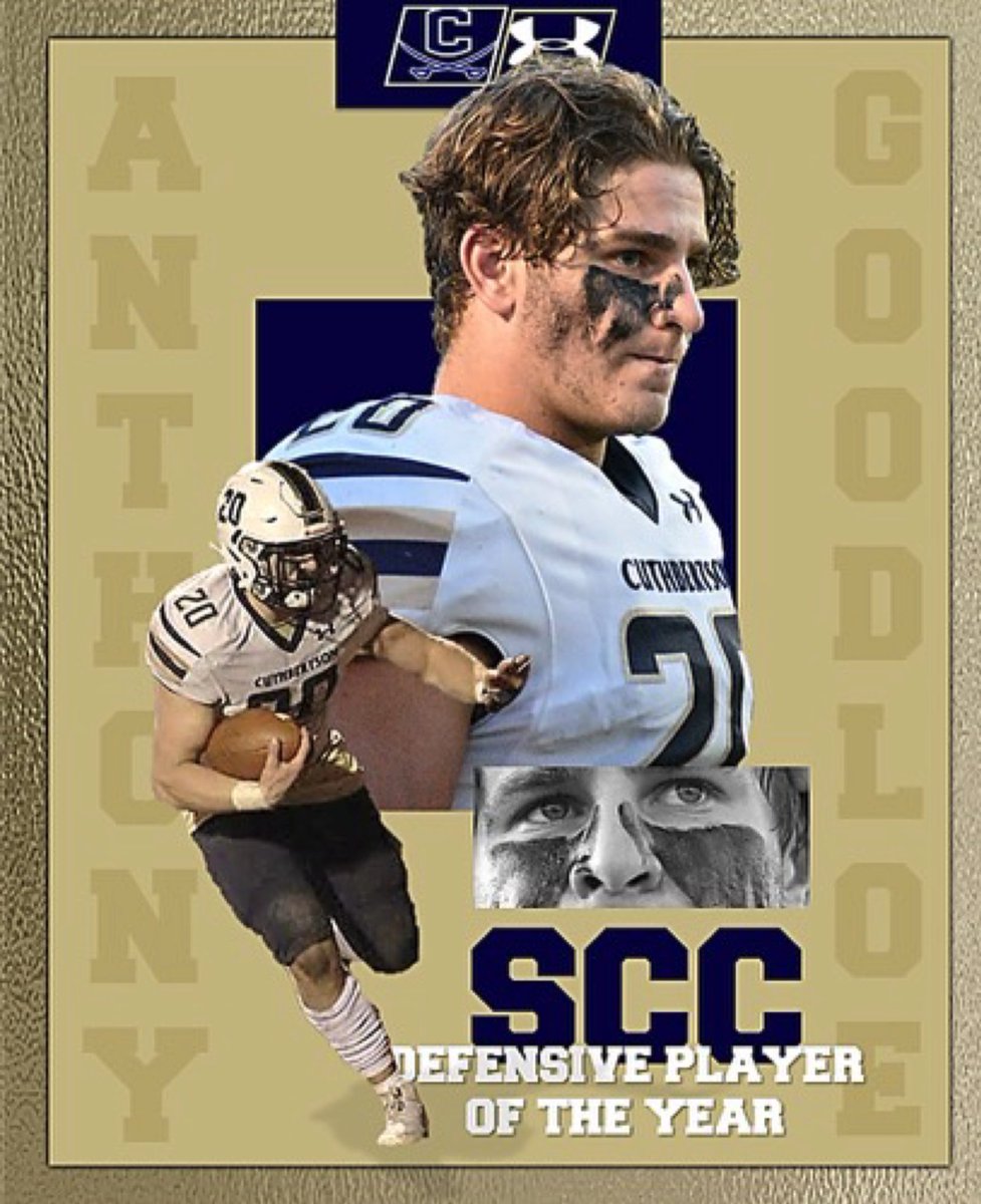 CHS_CavsFB's tweet image. Congrats to @anthonygoodloe1 on being named the SCC Defensive Player of the Year! #FEARLESS