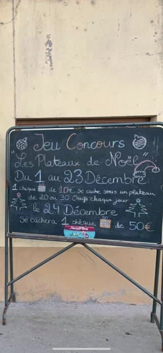 #Jeu #Concours : Les Plateaux de Noël 🎄. Du 1 au 23 Décembre , chaque jour 1 chèque cadeau 🎁 Sund’Go de 10€ se cache sous un plateau de 20 ou 30 #Oeufs  . Le 24 Décembre c’est un chèque cadeau 🎁 Sund’Go de 50€ qui sera mis en jeu . #Chèque #Cadeau