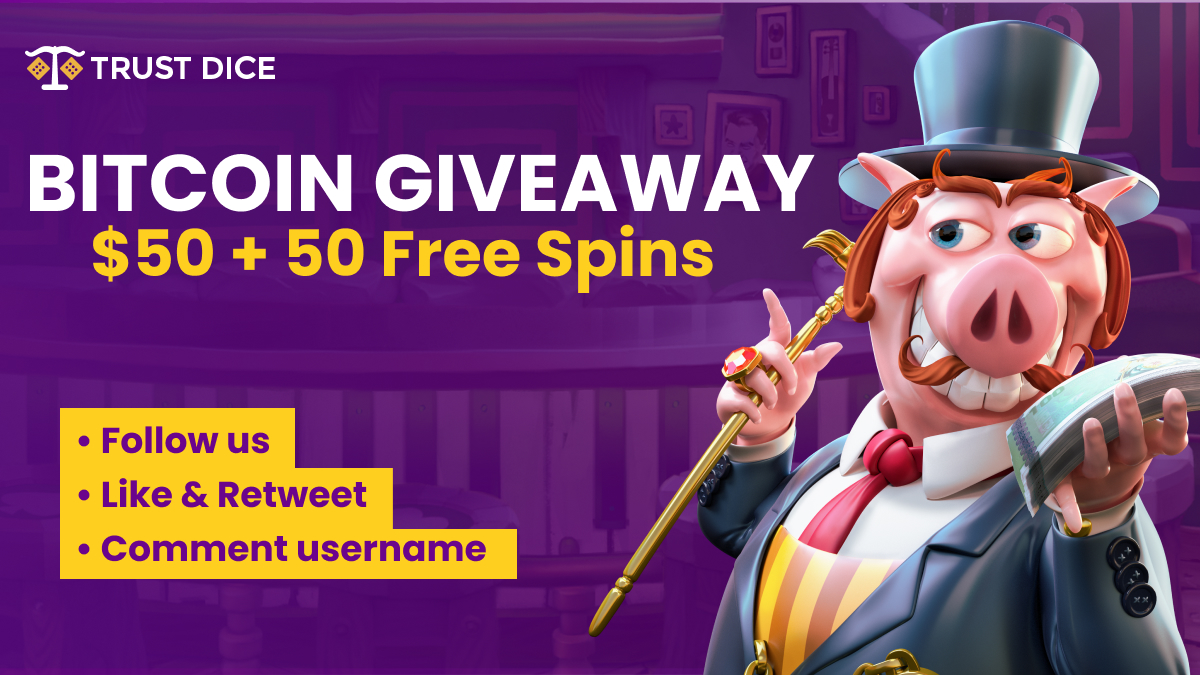 TrustDice's tweet image. Earn 50$ in BTC + 50 Free Spins 🚨🚨🚨 

🤑 Follow us
💸 Like &amp;amp; Retweet
💰 Reply w/ your TrustDice's username

👉 Click here to validate entry 👉  bit.ly/3idcFNH