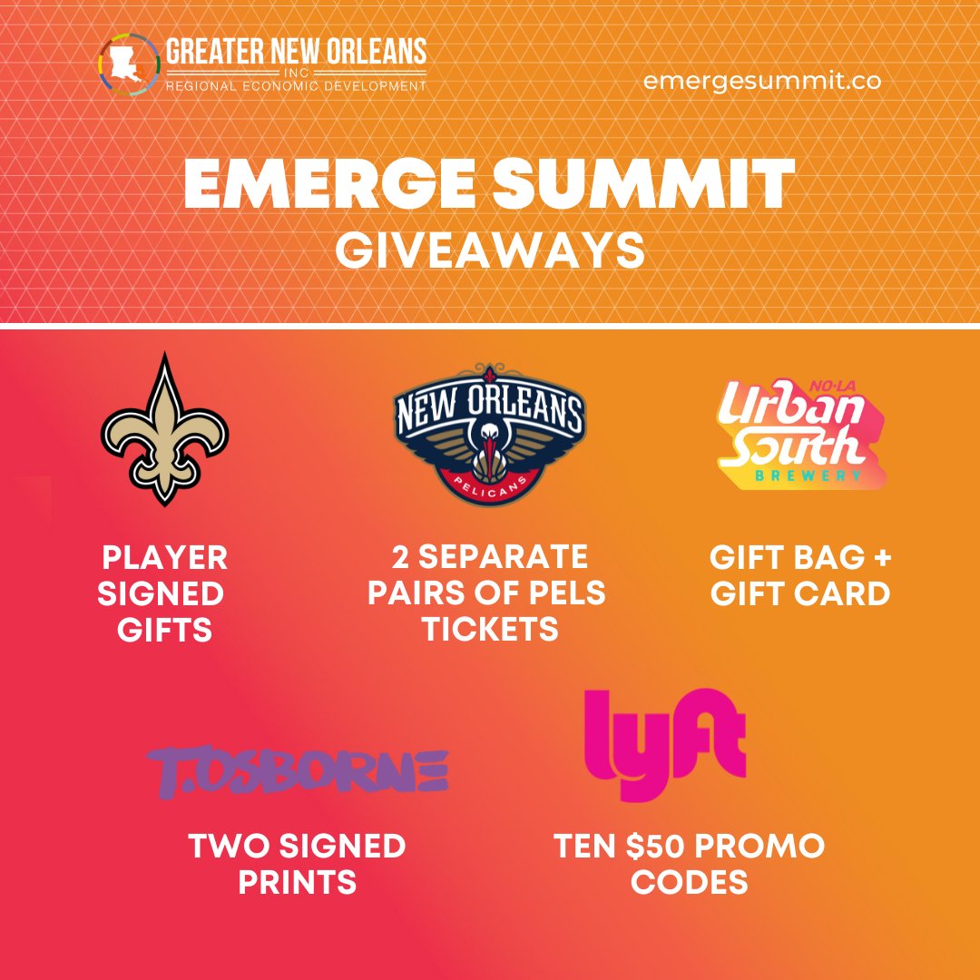 emergesummit's tweet photo. Registration for Emerge Summit closes today! Get your tickets now for a chance to win one of these giveaways— you don't want to miss this!

Tickets: https://t.co/lF3qNKK7WX https://t.co/KVKpXKCfuP