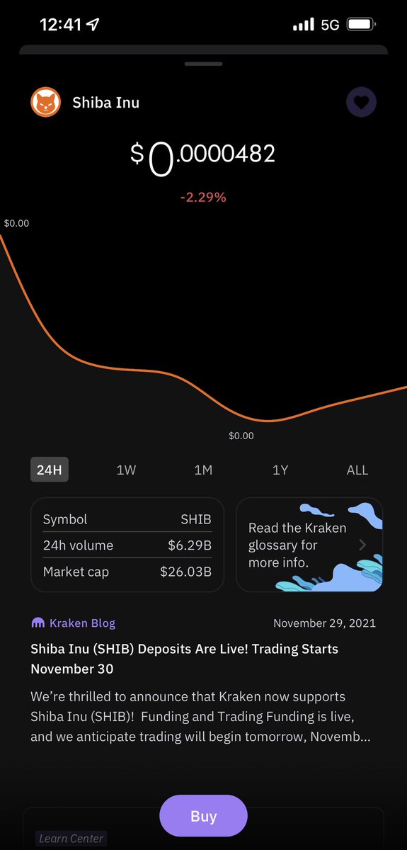 keith18140682's tweet photo. @krakenfx For Everyone Who’s Looking To Purchase Shiba Inu On @krakenfx it’s listen on the regular app not pro #SHIBARMY #SHIBARMYSTRONG #Kraken #OneCentDream #letgo https://t.co/7bglrvkaYP