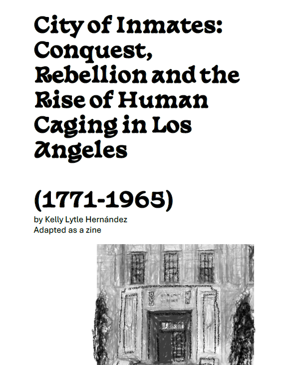 study__struggle's tweet photo. We're excited to share our first zine! It's an abridged adaptation of "City of Inmates," by @klytlehernandez, available in English and Spanish: https://t.co/jCSHexPyNo

Our zines are a collaboration across walls. Please share widely and stay tuned for more to come. https://t.co/uDtjjm3KCC
