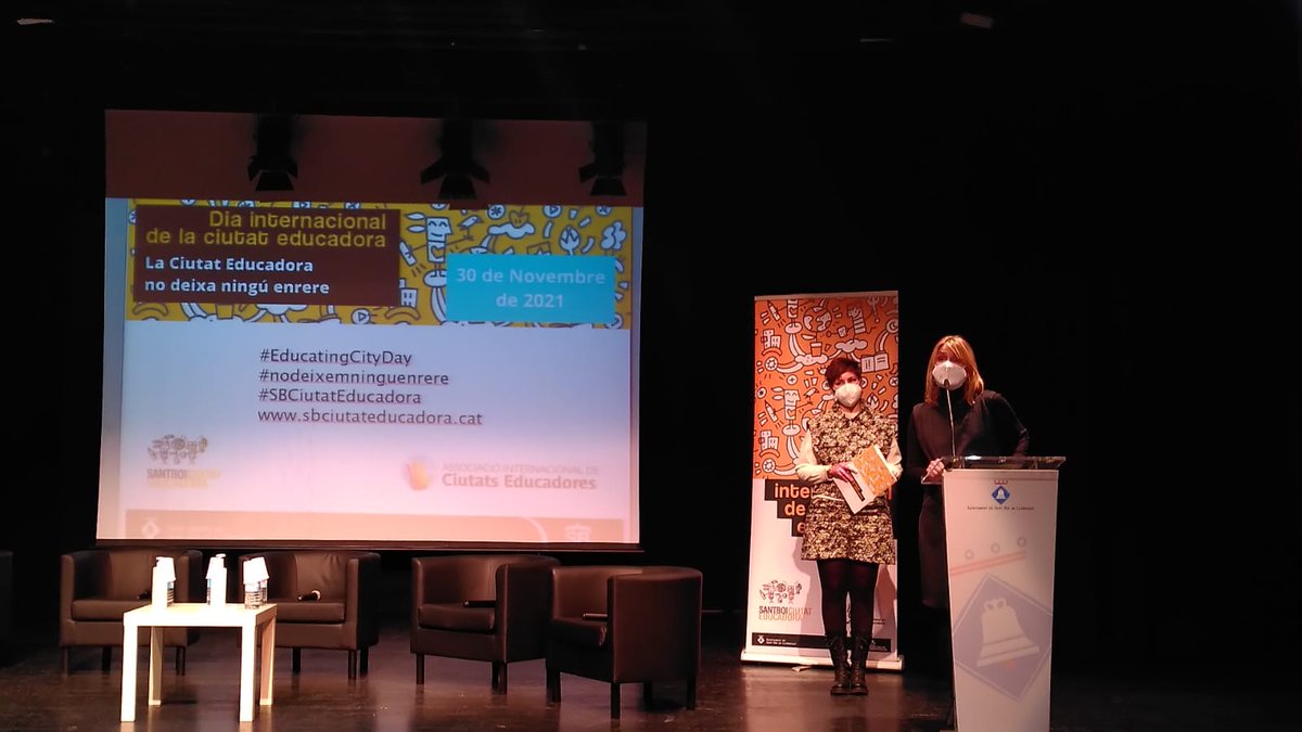 Dia internacional de la ciutat educadora!
La ciutat educadora no deixa ningú enrera

#EducatingCityDay
#nodeixemninguenrere
#SBCitatEducadora
#SalesiansSantBoi
#PESSantBoi