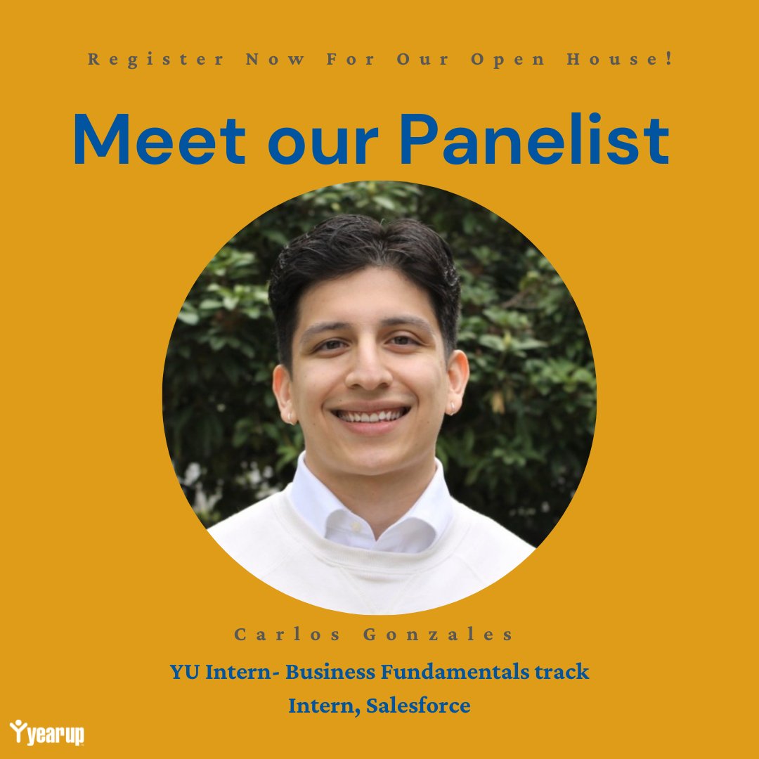 Introducing our second panelist! Join us virtually on December 1st at 12 PM to learn how year up can help you launch you dream career.

Register today through your student portal!
