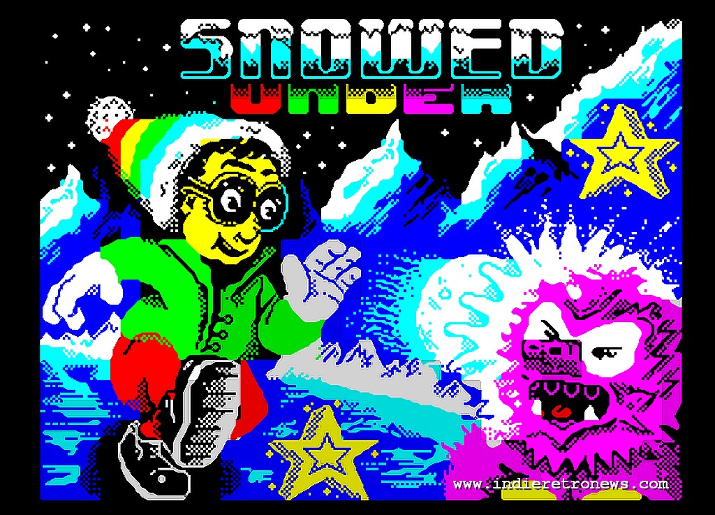 Indie_RetroNEWS's tweet photo. Snowed Under - A new charity release game from Allan Turvey & Andy Johns for the ZX Spectrum https://t.co/LxFiQ5ucQf #retrogaming #gaming #games #gamedev #gamersunite #zxspectrum #charity #crisis #zxdev https://t.co/3cg69EbUv8