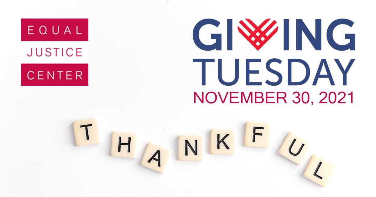 En el Centro de Justicia e Igualdad, estamos agradecidos por tener la oportunidad de luchar por la justicia de nuestros clientes. Este #GivingTuesday te pedimos humildemente que ayudes hacia nuestra misión, donando en el enlace: equaljusticecenter.org/take-action/do…