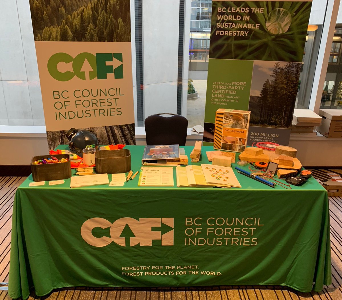 COFI_INFO's tweet photo. If you're at the Career Education Society Conference, stop by the COFI booth for a chat with our Forest Education Manager, @JimCostley and learn about how our #ForestEducationProgram connects kids with BC's sustainable & innovative forest sector ๐ฒ๐ซ๐ท๐พโโ๏ธ. https://t.co/X7EqnG2daf