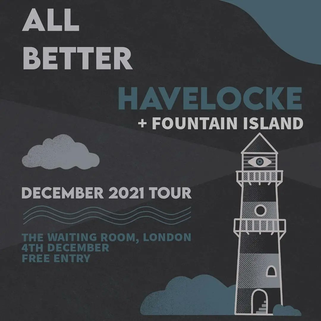 Fountain Island (@fountainisland_) on Twitter photo NEW SHOW ANNOUNCEMENT
we will be opening for <a href="/allbetterband/">All Better</a> and <a href="/thisishavelocke/">Havelocke 🔥🖤🔥</a> at <a href="/WaitingRoomN16/">The Waiting Room</a> London on December 4th. This show is *FREE ENTRY* so get yourself down there early as this is for sure going to fill up. See you there 🖤
📸 <a href="/jasminemarceau/">Jasmine Marceau</a>
#poppunk #emo #london NEW SHOW ANNOUNCEMENT
we will be opening for <a href="/allbetterband/">All Better</a> and <a href="/thisishavelocke/">Havelocke 🔥🖤🔥</a> at <a href="/WaitingRoomN16/">The Waiting Room</a> London on December 4th. This show is *FREE ENTRY* so get yourself down there early as this is for sure going to fill up. See you there 🖤
📸 <a href="/jasminemarceau/">Jasmine Marceau</a>
#poppunk #emo #london