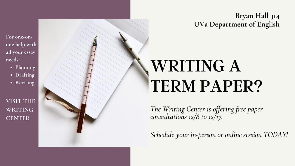 English at UVa tweet media