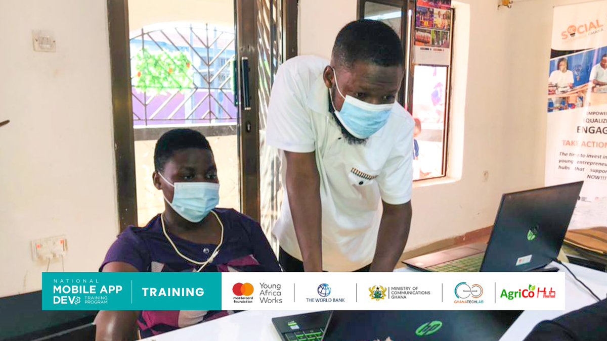 AgricoG's tweet photo. National Mobile App Training
Today trainees were introduced to dart package importation in flutter.
They concluded the day by learning functions, primitive types and iteration of dart and also how to use flexible layouts widget in flutter.
#agricohubimpact
#mobileapptraining https://t.co/bUniqlB0zl