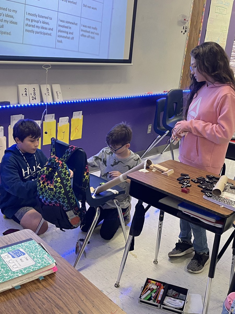 Sherrihdaniel's tweet photo. Science in Action at ASE. Exploring forces and energy! Rube Goldberg Machines. @ASES_Mavericks @WoodsComal https://t.co/iiUJ3pS6Df