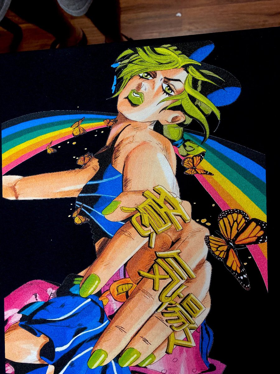 Kamborghini_'s tweet photo. MUST BE FOLLOWING TO PARTICIPATE: 

-Must RT/LIKE &amp; be following me!

for a chance to win a Sample Shirt of Jolyne! We are celebrating the release of JoJo’s Bizarre Adventure Part 6! This ends tomorrow!👊🏽✨
#StoneOcean #jojosbizarreadventure #jolyne https://t.co/Pvg9vqRMdw