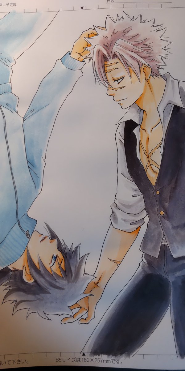 「水彩。アナログなんでヽ(;'ω`)ノ
もうすぐ仕事だから少し寝ます💦 」|藤城😈のイラスト