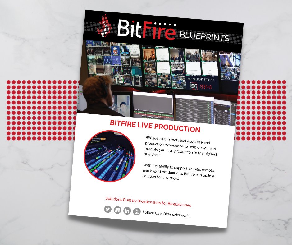 BitfireTV's tweet photo. Just when you thought we couldn't get any cooler... Did you know we support on-site, remote, and hybrid productions? From setting up the first camera to the end credits, #BitFire can design, produce and execute your #liveproduction. What more do you need?
https://t.co/4wfJ665GPn https://t.co/H5VvRZJJ8d