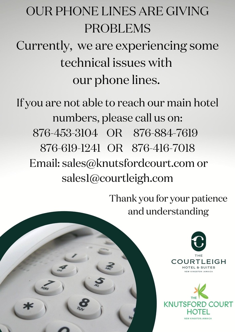theknutsford's tweet photo. Sorry you can't reach us! Please note we are experiencing some challenges with our phone lines. Please call us at any of these numbers or email us. https://t.co/wSLq4syAuo