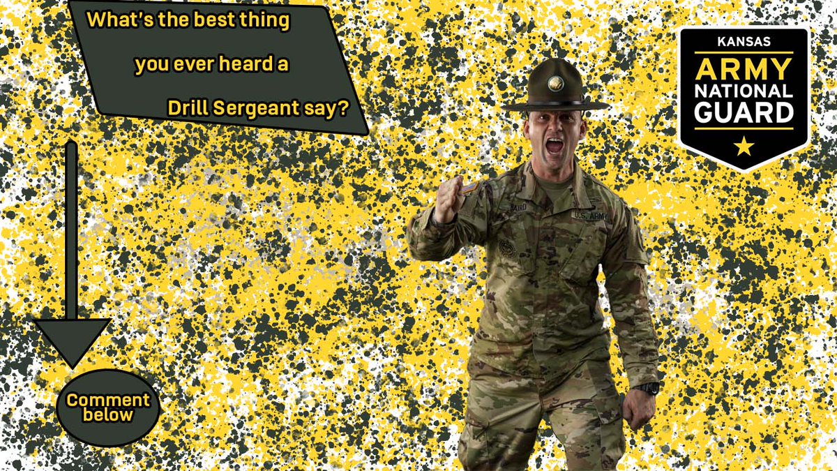 Basic Training is a time of much stress and learning for new Soldiers.  Lucky for them there are Drill Sergeants there to guide them!
Veterans and Soldiers, What are some of the best things you have heard come from the mouths of these trainers?  

reminder to keep it clean.