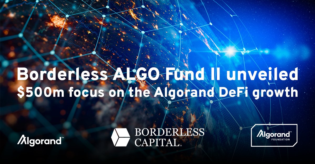 We are excited to announce the launch of our $500M Borderless ALGO Fund II!

algorand.foundation/news/borderles…