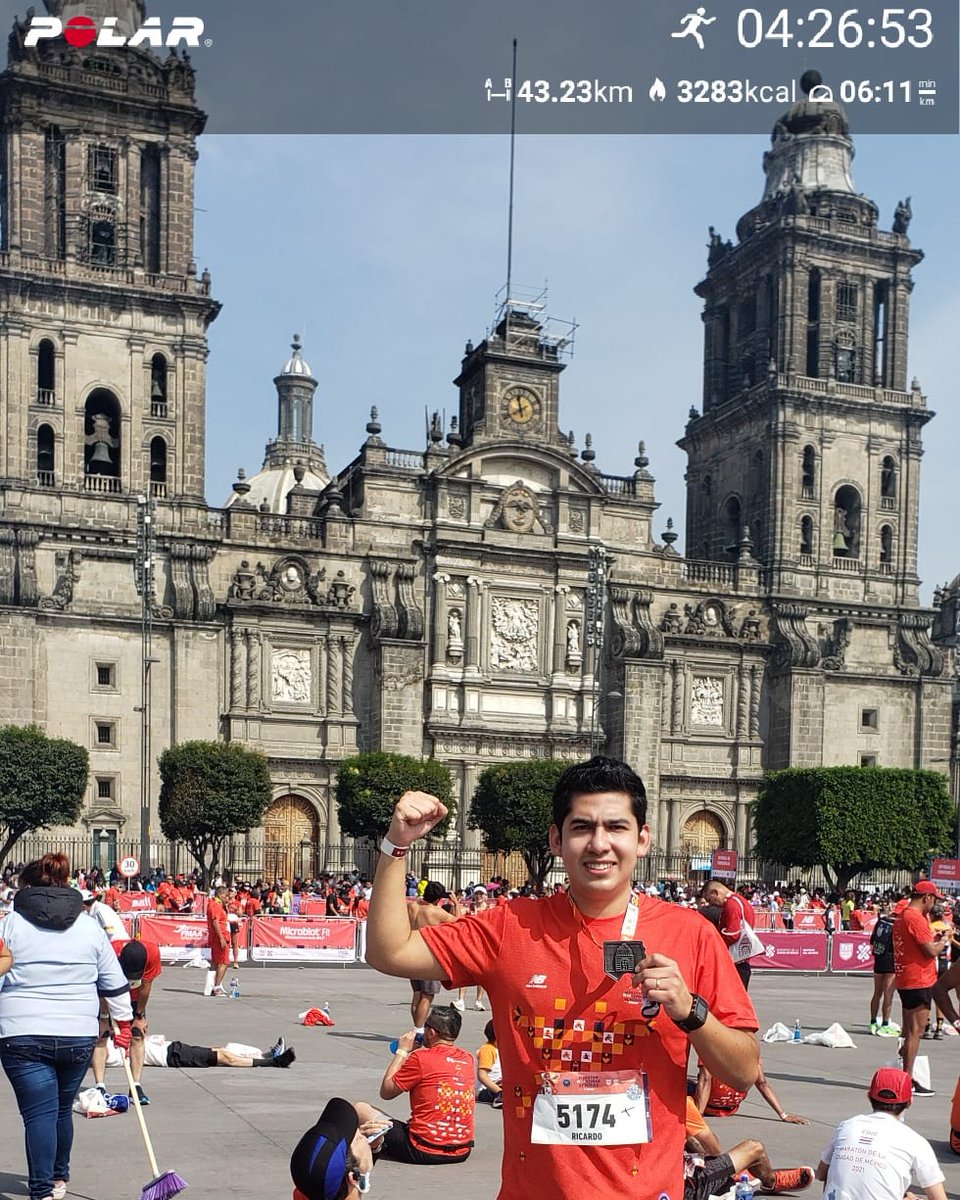 soy_ric's tweet photo. Tercer maratón a la lista, a descansar para cerrar el año con un medio maratón y después a seguir entrenando para mejorar tiempos en el 2022 
#MaratonCDMX2021 #runner @MaratonCDMX https://t.co/bpCRCq5q4Y