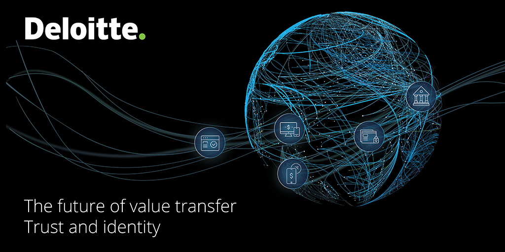 Deloitte's tweet image. In this paper we look at why and how the future of #value transfer must be built on the foundations of #trust and identity. Read now. #futureoftrust 
deloi.tt/3rqzgNs