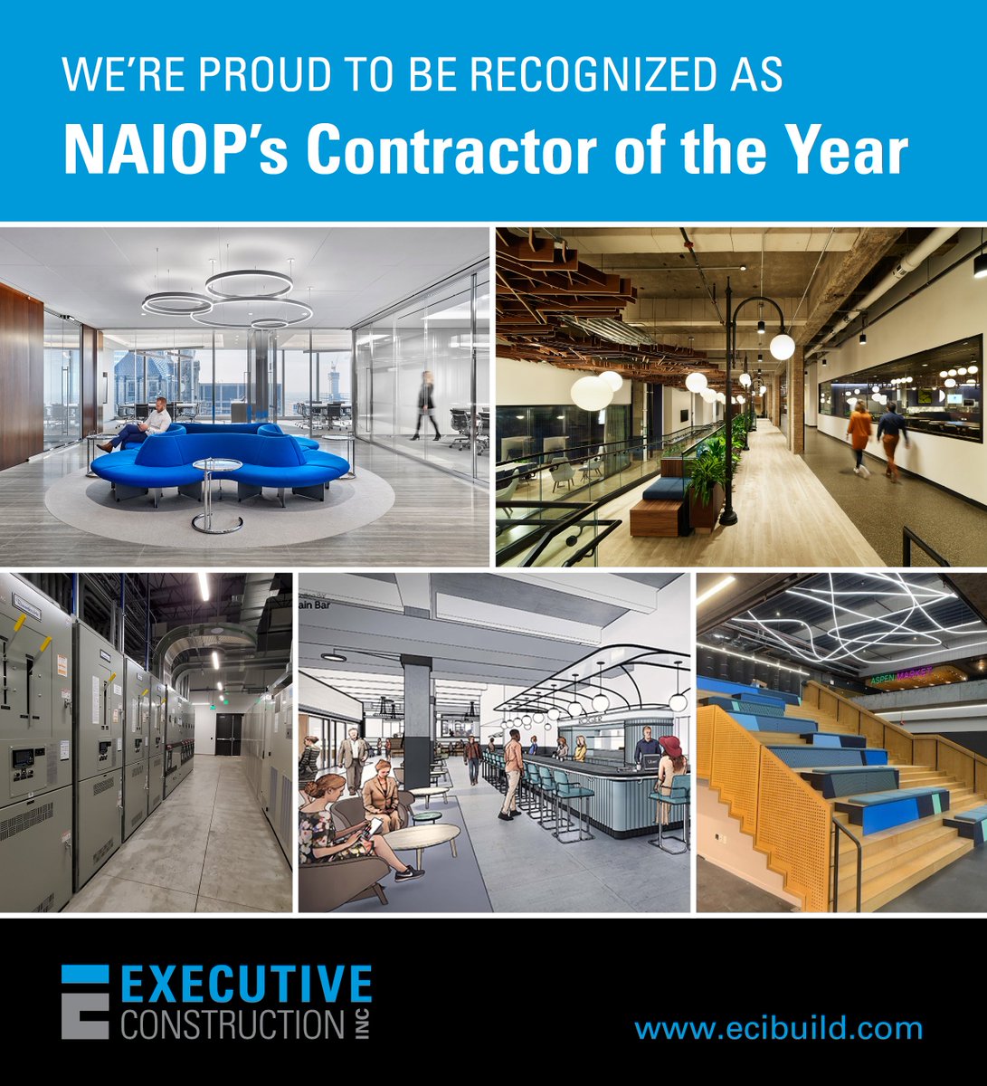 ECIbuild's tweet photo. Great ideas are developed together. Thanks to our incredible clients and partners for their collaborations that helped us to be recognized as NAIOP’s 2021 Contractor of the Year!
Thank you @naiopchicago for this recognition in your Annual Awards for Excellence!
#ECIBuild https://t.co/JaOwnVTWus