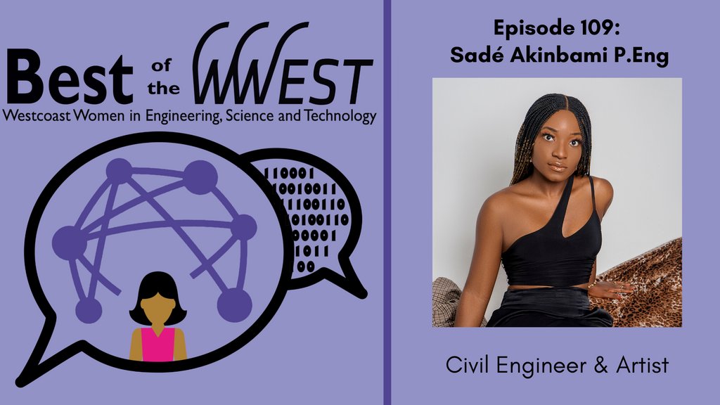 We're talking STEAM in our newest Best of the WWEST episode - Science, Technology, Engineering, Arts, and Math - with Sadé Akinbami, Civil Engineer, Artist &amp; Musician. Find the episode at i.sfu.ca/hnGxyv #womeninstem #podcastrecommendations #music #bestofthewwest