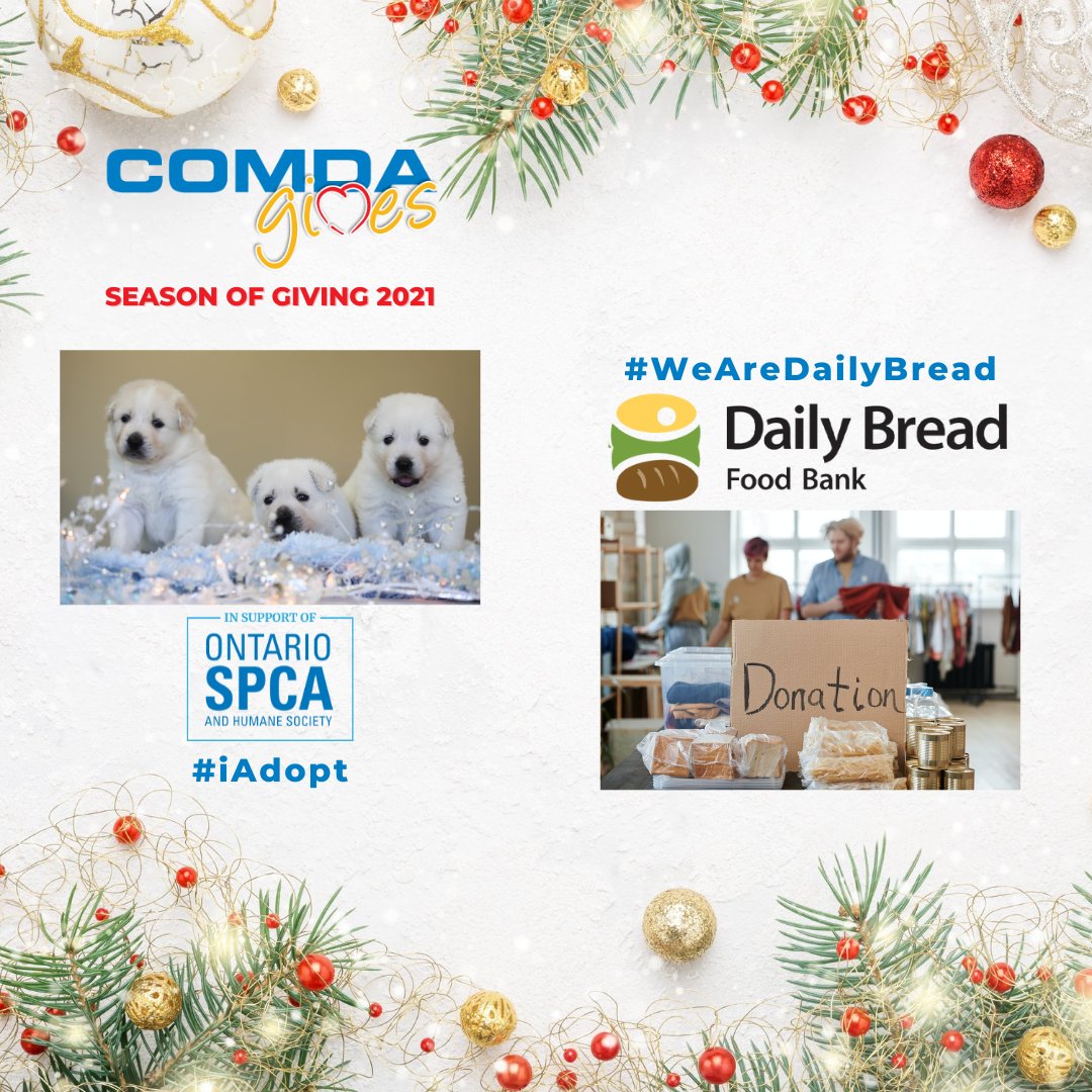 ComdaPromo's tweet photo. The Season of Giving has officially kicked off at COMDA. We are ready to start collecting food & raising money for @DailyBreadTO @OntarioSPCA
.
#WeAreDailyBread #ComdaGives #pleasegive #iAdopt #animalwelfare #PromoProducts #PromoPeeps #PromoPets #GivingTuesday #ospcapeac https://t.co/C2wh6qbQiU