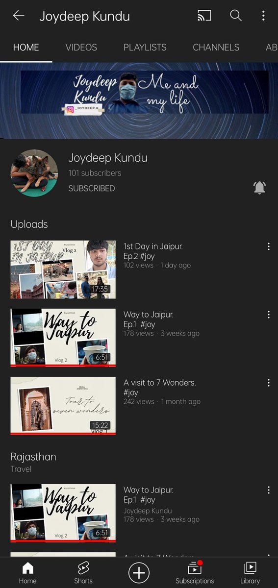 withjoydeepk's tweet photo. I hav completed my 100 subscribers on my YouTube channel
https://t.co/jk4jHgIHEc
It took me 31 days to make this wonderful journey. Hopes are positive for future.
#YouTube #youtubechannel  #joy https://t.co/2839VOKVqx