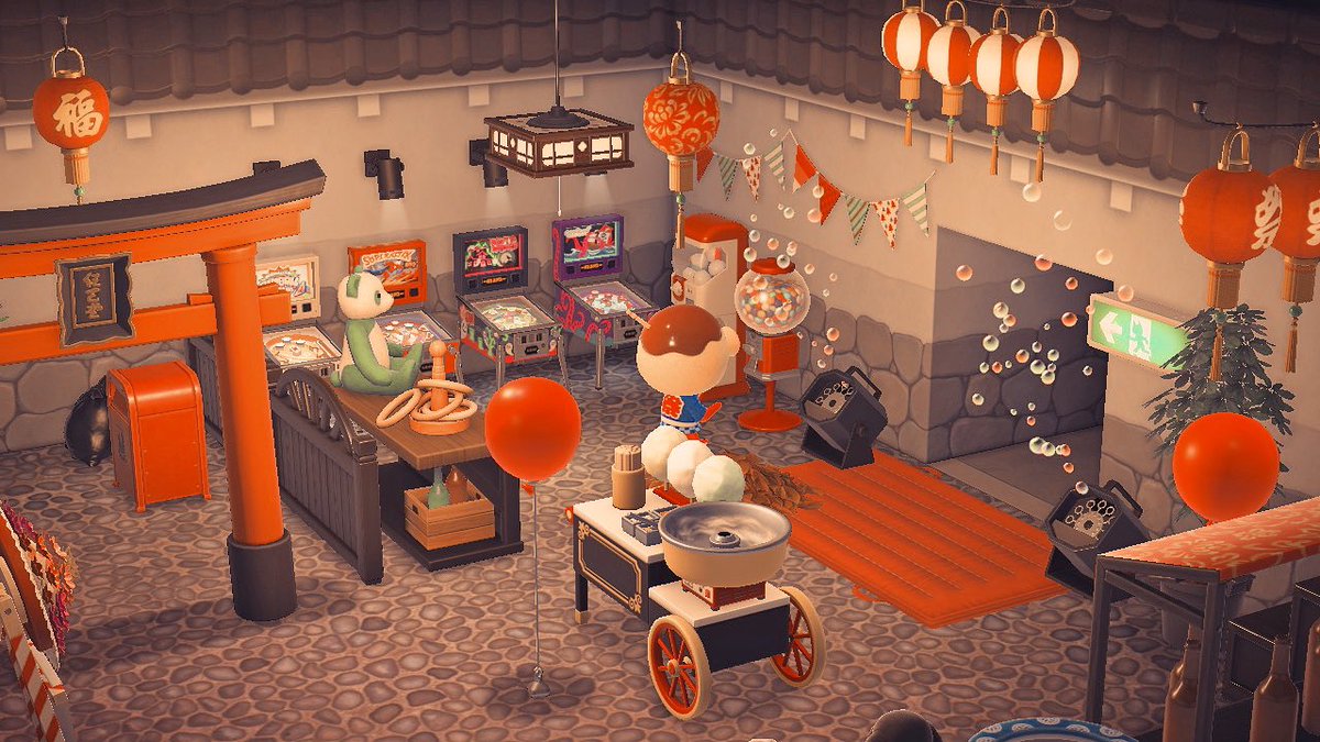 ithacacrossing's tweet photo. zucker’s little festival 🏮 i’ve never met him before offering him a vacation home and he’s literally the most adorable ♥️✨ #happyhomeparadise #acnhdesign #acnh 🔖 https://t.co/D60PDCBnFV