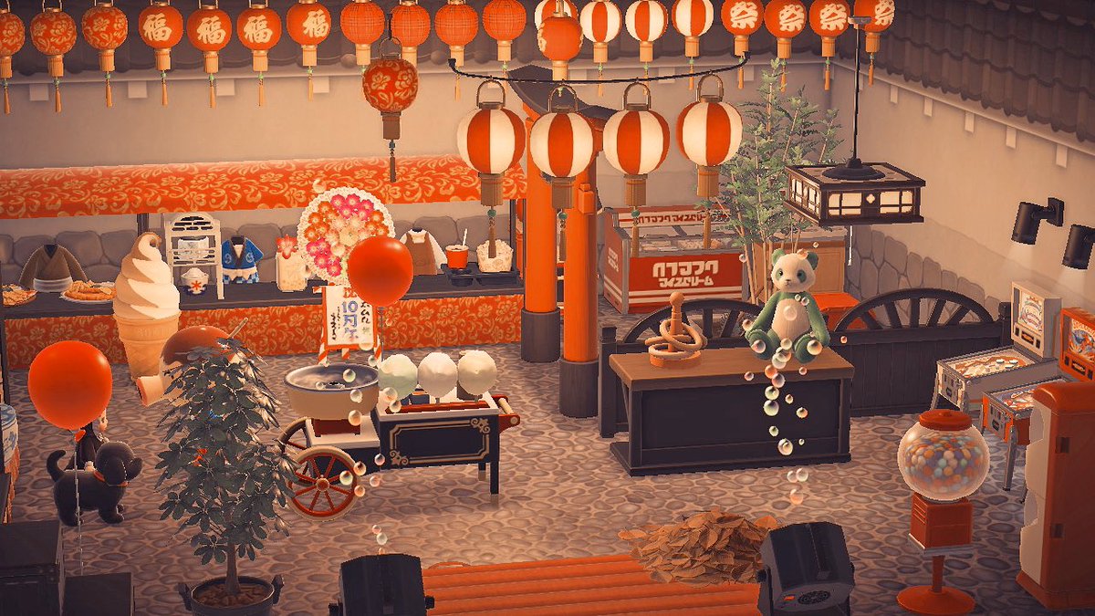 ithacacrossing's tweet photo. zucker’s little festival 🏮 i’ve never met him before offering him a vacation home and he’s literally the most adorable ♥️✨ #happyhomeparadise #acnhdesign #acnh 🔖 https://t.co/D60PDCBnFV