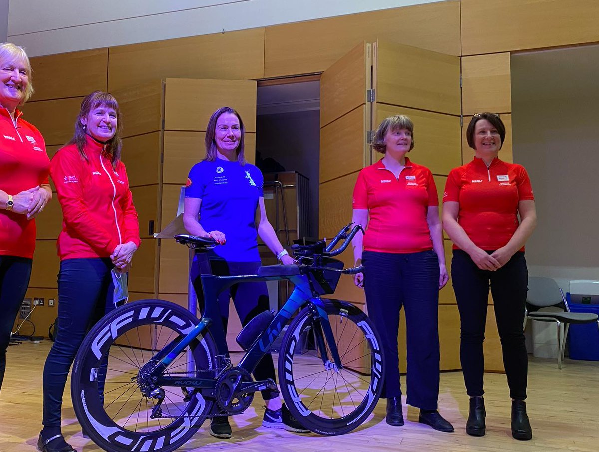 Lejogmack's tweet photo. This followed by a “refreshing” local ride with some of the Nairn @BreezeScotland ladies &amp; local cyclists. Thank you to Rhona @NairnCC  for the invite, Helen &amp; Ruairidh for the welcome &amp; Q’s and to everyone who came along to a most enjoyable evening #pactimo #livcyclinguk https://t.co/P33f8r9Hor