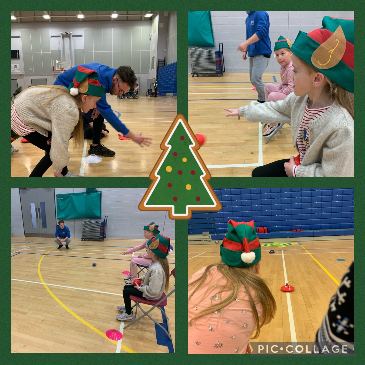 StBernardsep's tweet photo. We had an absolute blast at the Christmas Inclusive Sports Festival. Boccia, wheelchair basketball, table top cricket and curling. Thank you @TheEPortSSP @PhoenixWBC #stbisactive https://t.co/5fFr0rBDtv