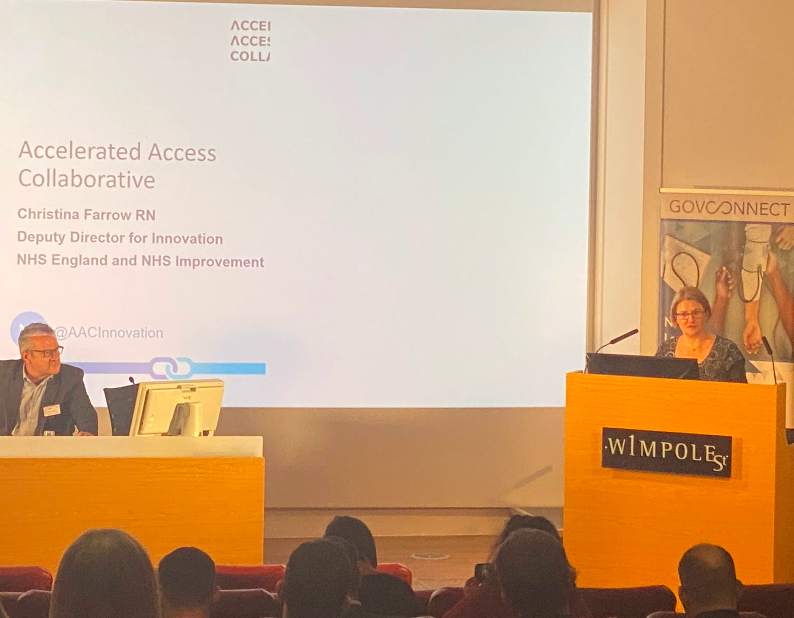 Govconnect's tweet photo. Thank you Christina Farrow from @AACinnovation
for being our afternoon chair and speaking at the NHS Long Term Plan 2021 Conference #ltp2021 #govconnect https://t.co/jpqJhGRswm