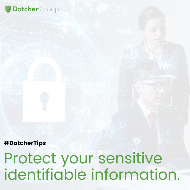 DatcherSecure's tweet photo. Personal Identifiable Information (PII) is any information that can be used by a cyber hacker to identify or locate an individual. 🔐

This can include:
🔷 Your Name
🔷 Social Security Number
🔷 IP Address
🔷 Phone Number

#DatcherGroup #Information #CyberSecurity https://t.co/Mj8WvTw4Es