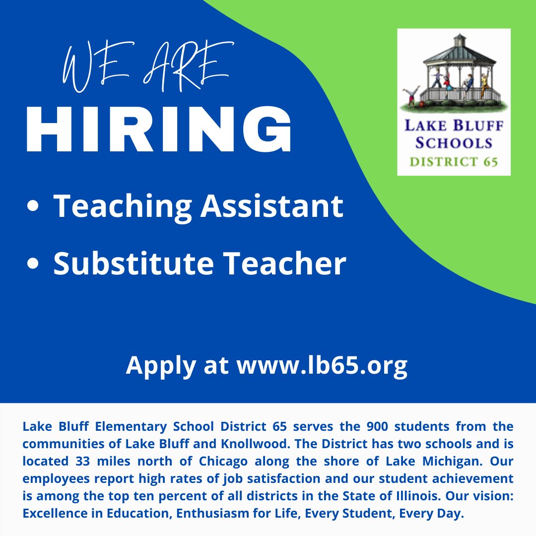Lake Bluff ESD 65 (@lakebluffsd65) on Twitter photo 