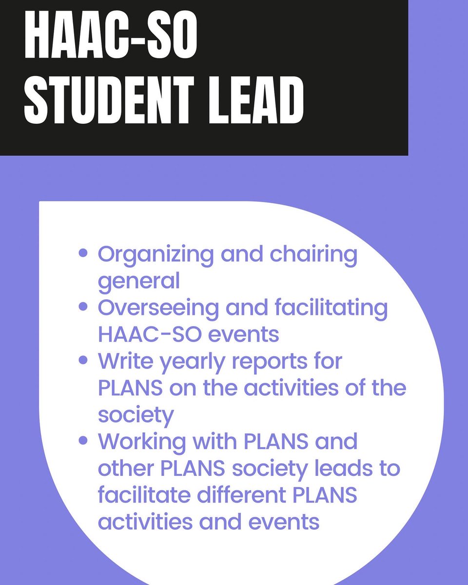 (1/2) Are you a black university student looking for leadership opportunities? Apply to be part of the student leadership for the Black Health Student Societies! Send a paragraph to plans@dal.ca explaining your interest in the position before December 2nd to apply!
