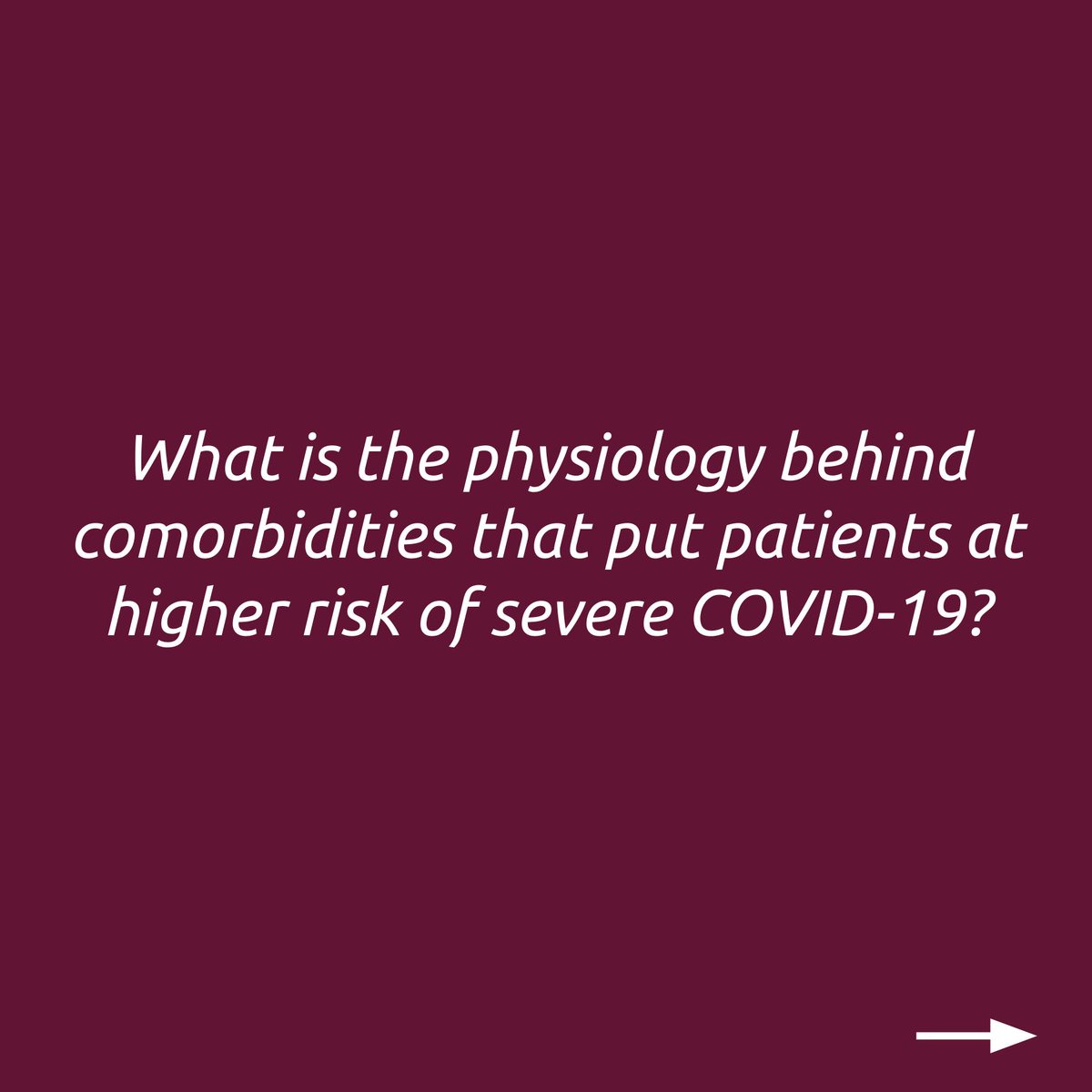 evbasedphysio's tweet photo. Clinical characteristics and risk factors of severe COVID-19. 
What is the physiology behind comorbidities that put patients at higher risk of severe COVID-19?

- Gerontology 2021: https://t.co/BDbjuWvqy4
(Aging &amp; Chronic Diseases)

#COVID19 #Comorbidities #Physiology https://t.co/40MktA9ZyD
