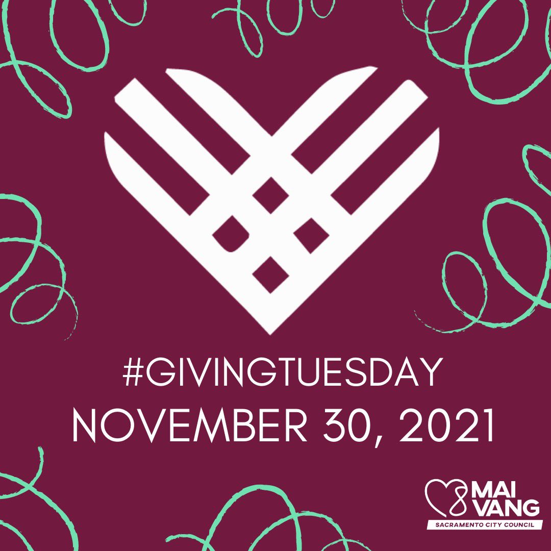 It's #GivingTuesday2021! Give back. Give today. Give where your heart is. We have so amazing orgs serving our cmty in <a href="/TheCityofSac/">City of Sacramento</a>. I’d like to give a heartfelt shout-out to our SAVE (Sacramento Alliance for Vaccine Equity) partners. Please consider them, when you give today! 1/