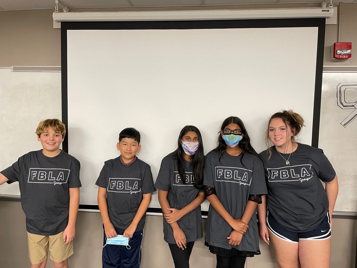 FblaOcms's tweet photo. OCMS FBLA leaders had a great day participating in the Georgia FBLA Virtual Fall Leadership Conference.  Students learned about leadership, prepared for upcoming competitions, and networked with other FBLA members. @OconeeCountyMS @OCS_CTAE @georgiafbla https://t.co/0NVxWy5L5n