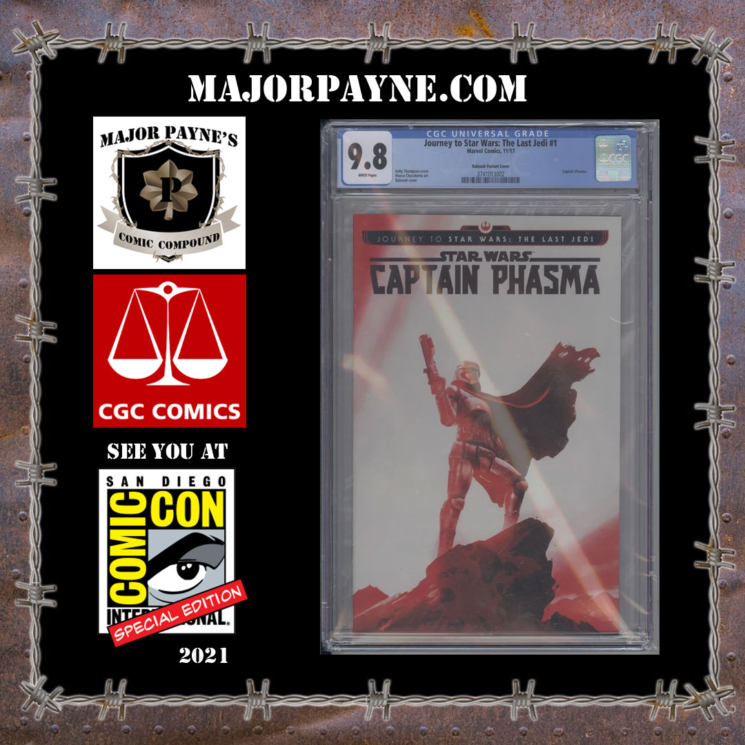majorpaynecc's tweet photo. ⭐️Four more slabs available from our website at https://t.co/wKNCj1T00R. ⭐️ 
Head over there today and check out all of our amazing selections. We have something for special for every comic book fan.
#marvel #StarWars #comics #comicbooks #CGC #collectibles #ComicArt @RaginAVC https://t.co/MBPmzM0qHE