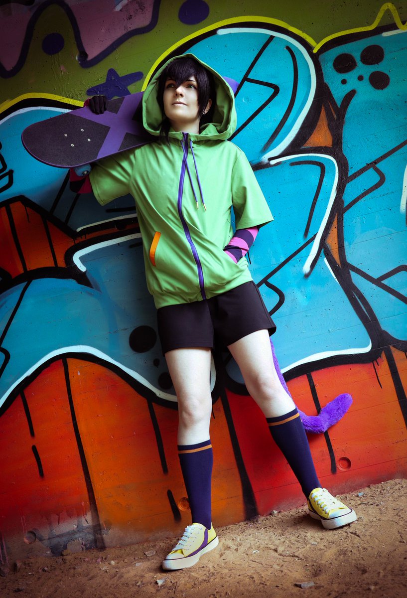 MikaFelis's tweet photo. Today I show you two photos of my #Miya Cosplay
Making the board was a pain in the ass, but so worthy for the shooting!
Hope to wear this again some time

I'm kinda motivated to do some coswork, but have too much to do in the household😭gonna cry

📸 @Toshori1 ❤
#SK8THEINFINITY https://t.co/Xi2Lvio58y