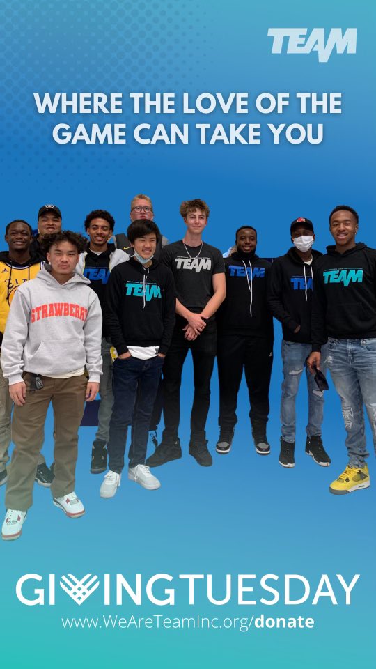 We invite you to consider @weareteaminc as part of your holiday giving to help us reach our $10k goal. It’s not too early to be a #GameChanger.