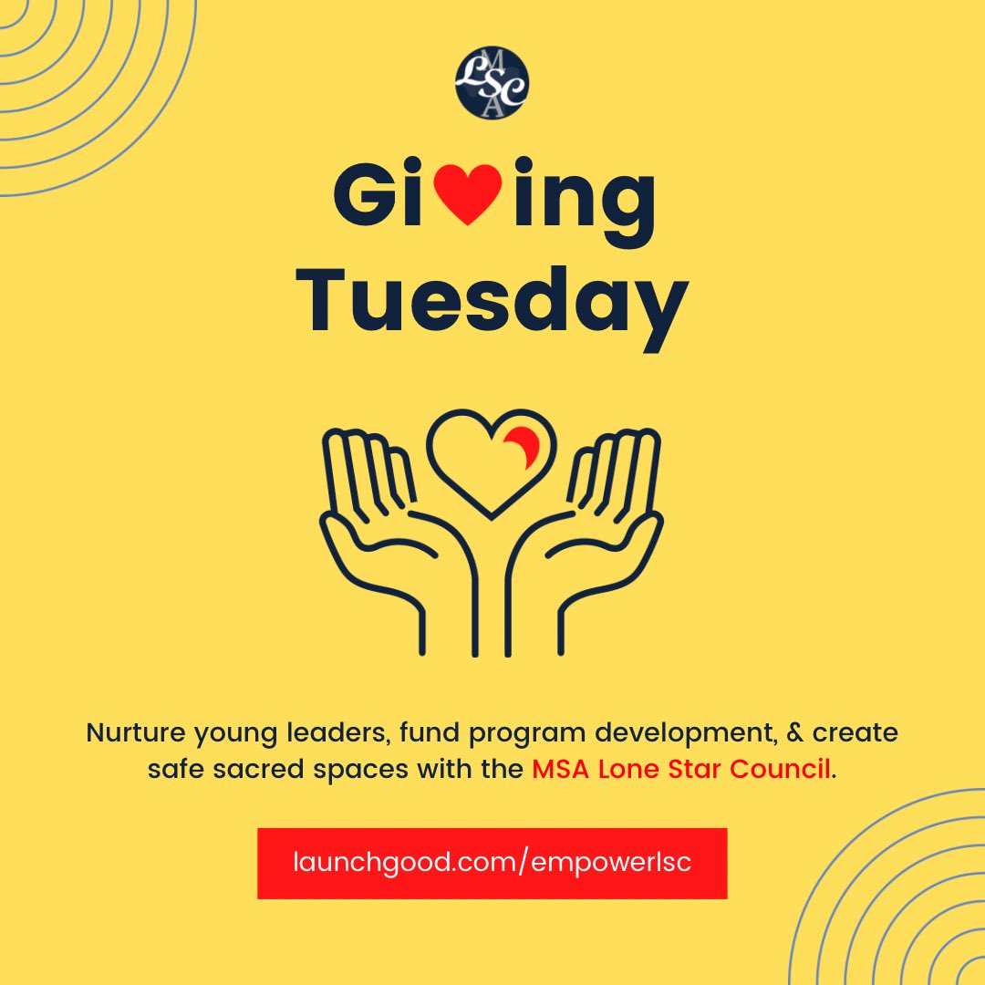msalsc's tweet photo. This #GivingTuesday, consider supporting the sole organization serving collegiate MSAs across TX! Since 2002, we’ve served 30+ MSAs and our work continues today!

https://t.co/kOTugeZVg3

#MSA #donate #charity #nonprofit #muslimstudentassociation #texas #collegestudent https://t.co/Eb67HDlwni
